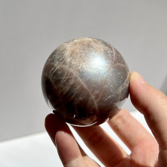 Double Flash Moonstone Sunstone Mixed Sphere