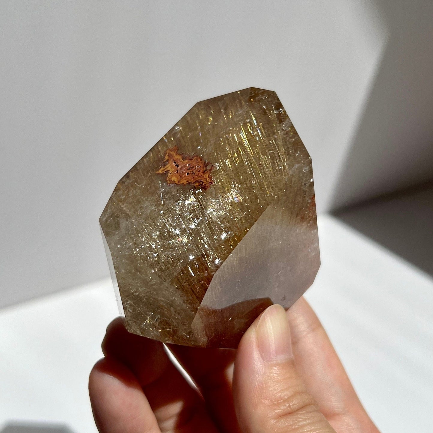 High Quality Golden Rutile Quartz Fireworks Freeform