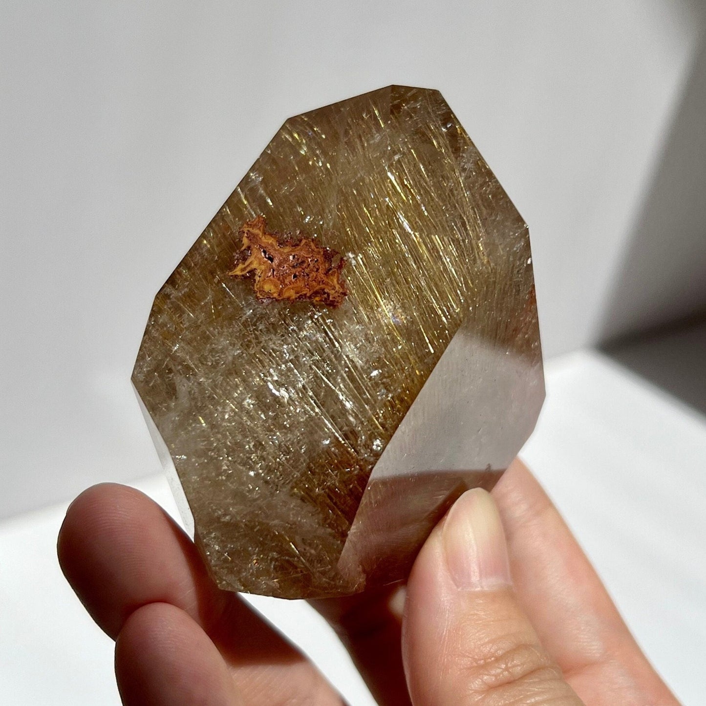 High Quality Golden Rutile Quartz Fireworks Freeform